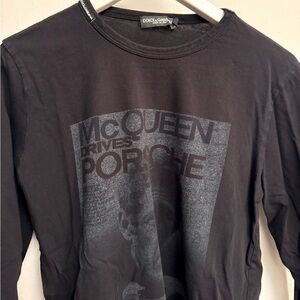 Dolce Gabbana long sleeve tee with Steve Mcqueen print.